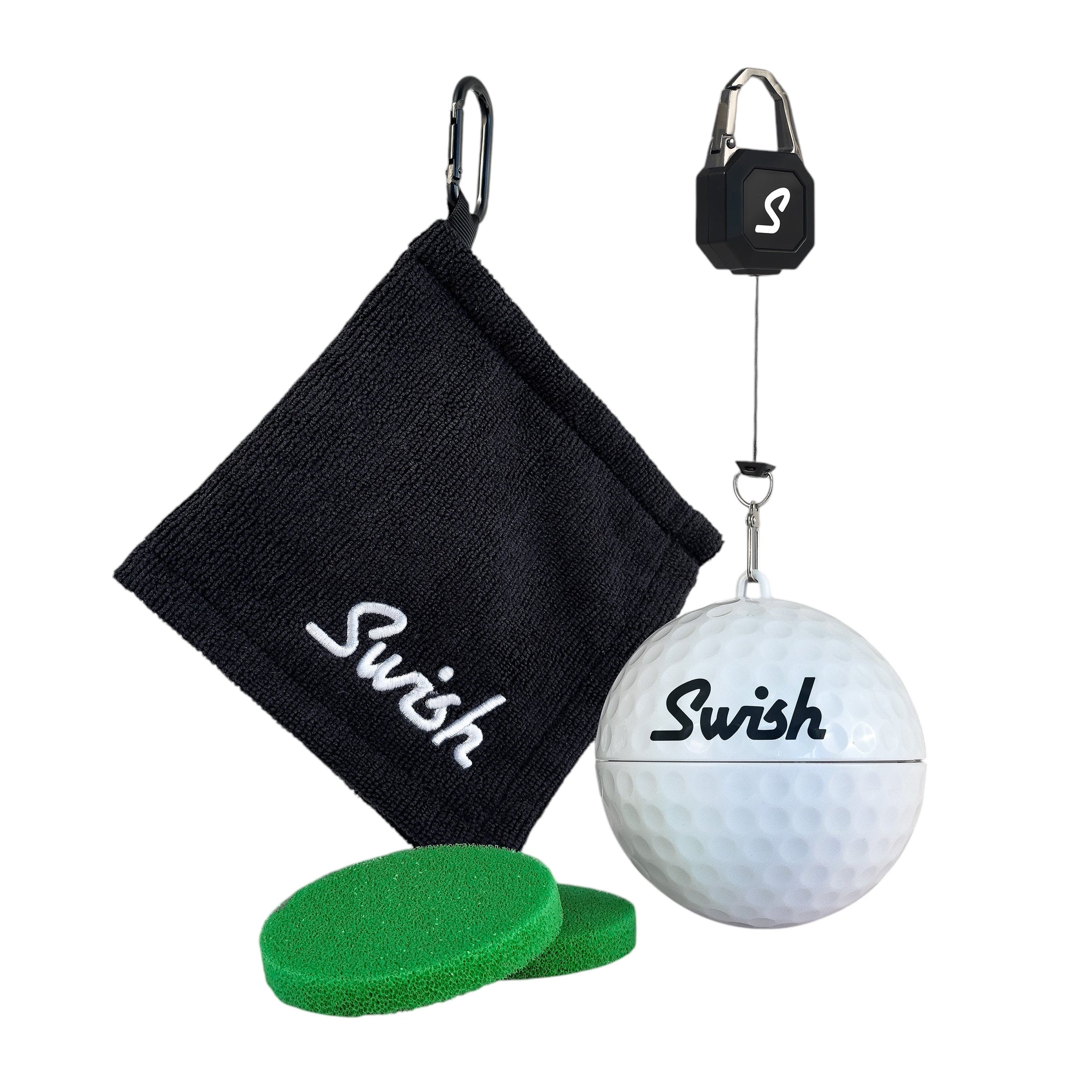 White Swish golf ball cleaner with Pouch